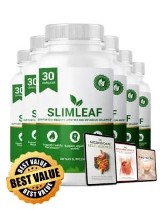 SlimLeaf order now image for gut health and digestive support supplement