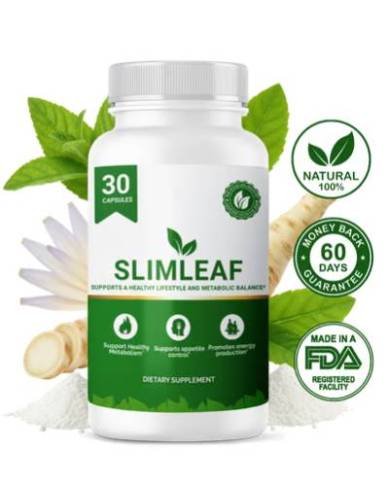 SlimLeaf probiotic and prebiotic capsule formula for digestive wellness